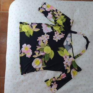 Summer Sale Bold Elements XL Flower Print Top!!!